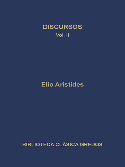 Title details for Discursos II by Elio - Available